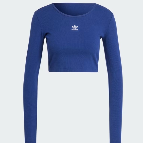 NEW Adidas Ribbed Crop Top - Picture 4 of 6